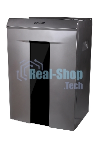 Шредер Deli 9907 серебристый с автоподачей (секр.P-4)/фрагменты/8лист./20лтр./скрепки/скобы/пл.карты/CD