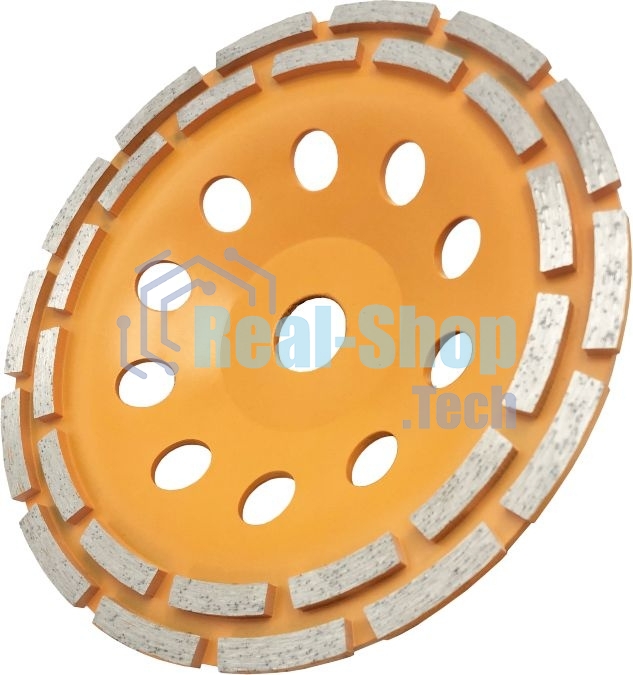 Чашка алмазная зачистная 230мм двухрядная Вихрь 73/10/3/8