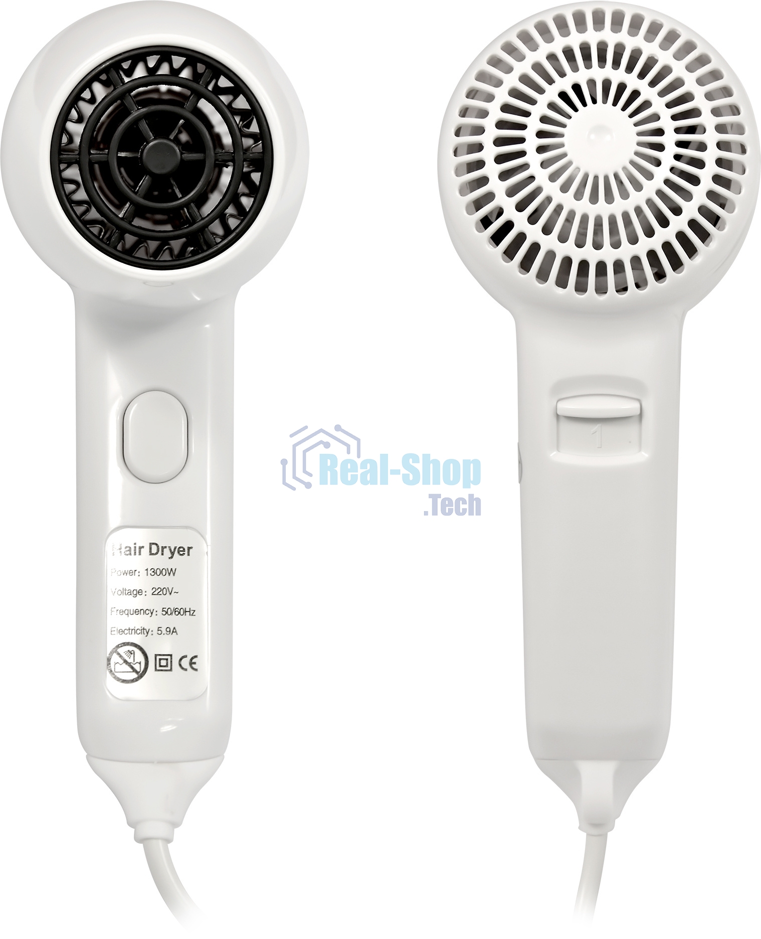 Фен Puff 1300 1300Вт белый