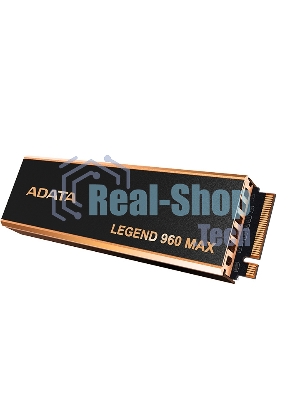 Накопитель SSD ADATA LEGEND 960 MAX, 4Tb, M.2 2280, PCIe 4.0 x4, NVMe, R/W 7400/6800, с радиатором