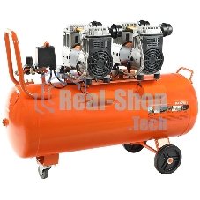 Компрессор Patriot поршневой безмасляный WO 80-360, 360 л/мин, 8 бар, 2200 Вт, 80 л, быстросъем и 