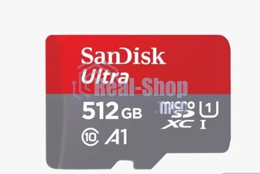 Флеш карта microSD 512Gb SanDisk microSDXC Class 10 Ultra UHS-I A1 140Mb/s