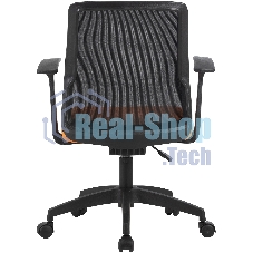 Кресло компьютерное Cactus CS-MC222-BKOR черный, сиденье оранжевый