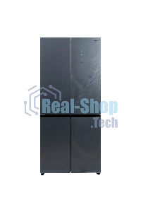 Холодильник Бирюса CD 496 TCG текстурированное серое стекло трехкамерный 334/162л морозилка снизу, NoFrost, Side by Side