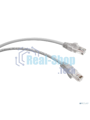 Шнур коммутационный Cabeus, кат. 5е, неэкр., U/UTP, RJ45/RJ45, LSZH, AWG24, 2м, серый