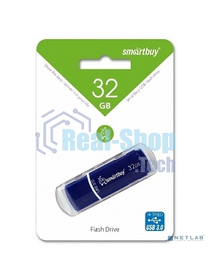 Флешка USB Smartbuy Crown Blue (SB32GbCRW-Bl), 32Gb, USB 3.0, R/W 70/25, синий