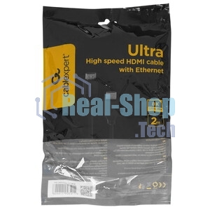 Кабель HDMI Cablexpert CC-HDMI8К-2M, 19M/19M, v2.1, 8К, медь, позол.разъемы, экран, 2м, черный, пакет