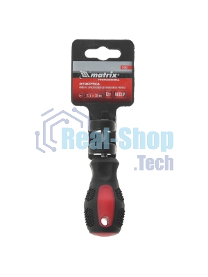 Отвертка Matrix Anti-Slip, SL5,0 х 38 мм, CrV, двухкомп. рукоятка