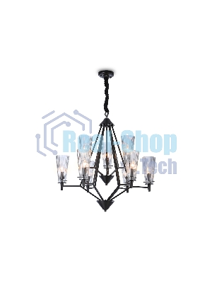Светильник Ambrella light TR3238/6+3 BK черный E14/9 max 40W D730*720