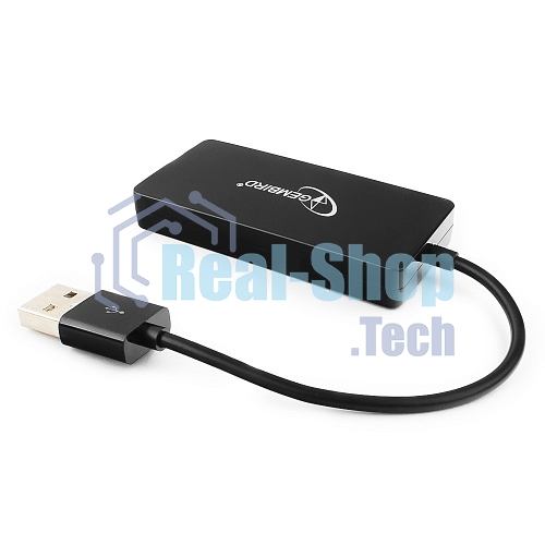 USB-концентратор USB 2.0 Gembird UHB-U2P4-03, 4 порта, блистер
