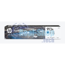 Картридж струйный HP 913A F6T77AE голубой для HP PW 352dw/377dw/Pro 477dw/452dw 3000 стр.