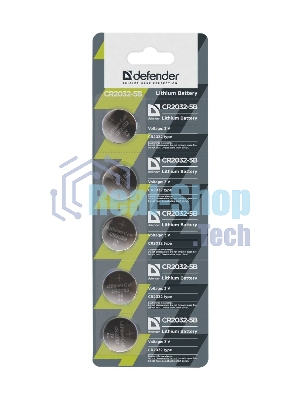 Батарейка Defender литиевая CR2032-5B