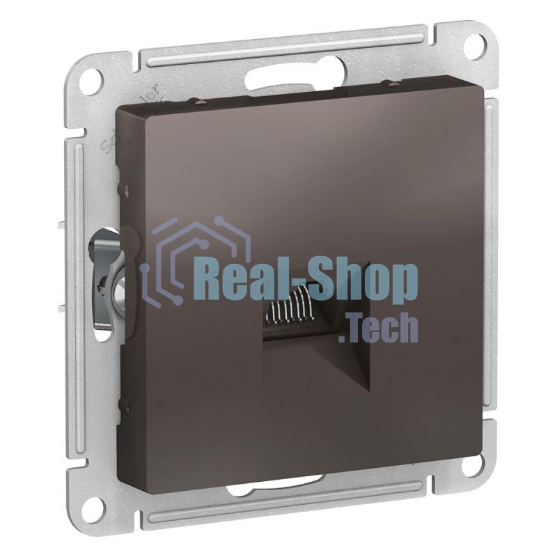 Механизм розетки компьютерной AtlasDesign RJ45 мокко SchE ATN000683