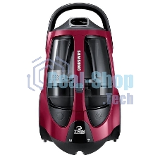 Пылесос Samsung VCC885HH3P красный, 430/2200 Вт, уборка сухая, пылесборник контейнер 2 л