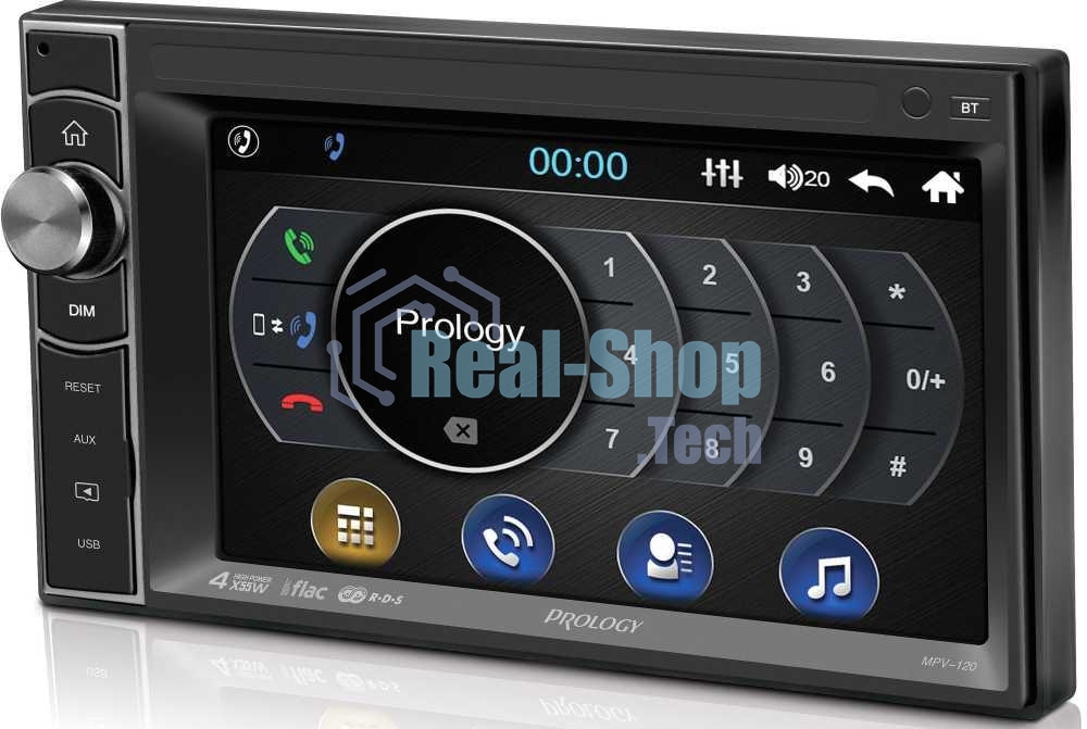 Автомагнитола Prology MPV-120, 2 DIN, 6.2