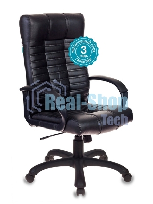 Кресло Бюрократ KB-10/BLACK черный, экокожа