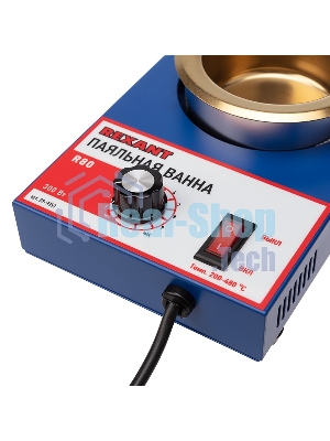 Паяльная ванна Rexant, модель R80, 300 Вт, ø 80 мм, 200-480 °C