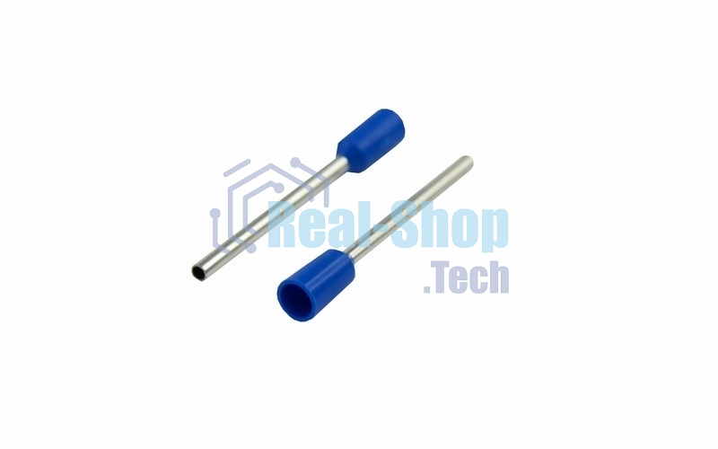Наконечник штыревой втулочный изолированный Rexant F-18 мм 0.75 мм² (НШВи 0.75-18) синий