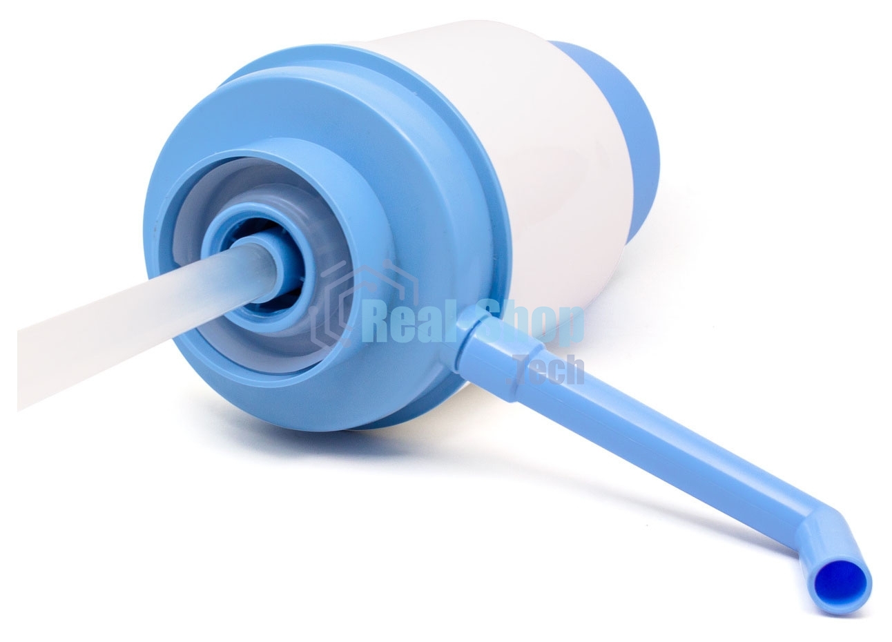 Помпа для 19л бутыли Aqua Work Дельфин Квик механический голубой/белый