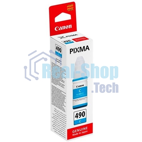 Чернила Canon GI-490C 0664C001 голубой (70 мл) для Canon Pixma G1400/2400/3400