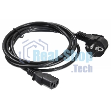 Кабель Buro BU-PCAB-5M-16A IEC C13 Евровилка угловой 5м
