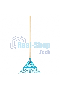 Веерные Palisad грабли с деревянным черенком стальные усилинные покрытые эпоксидом luxe