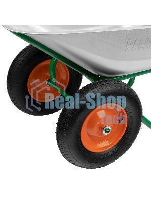 Тачка садово-строительная Palisad 2-х колесная, усиленная, грузоподъемность 320 кг, объем 100 л