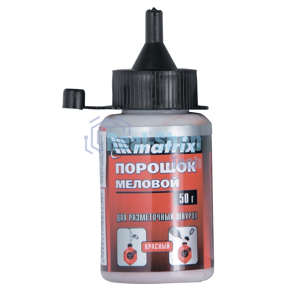 Порошок меловой Matrix красный, 115 г, для разметочных шнуров