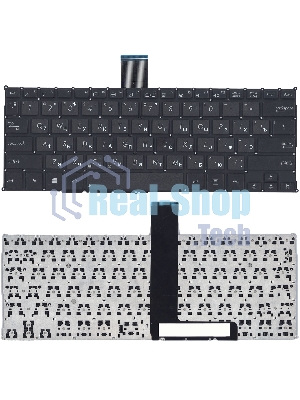 Клавиатура для ноутбука Asus F200CA F200LA F200MA X200 черная, без рамки, плоский Enter
