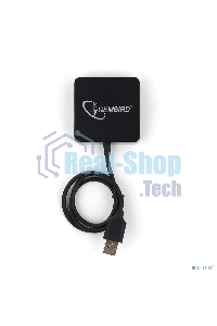 USB-концентратор USB 2.0 Gembird UHB-242, 4 порта, блистер, черный