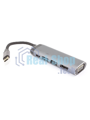 Кабель Type-C на VGA + HDMI + USB 3.1 + Type C + PD + USB 2.0