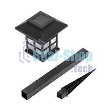 Светильник грунтовый Rexant Дуфу, 4000К, встроенный аккумулятор, солнечная панель, коллекция Пекин (комплект 4 шт)