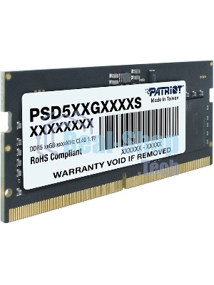 Оперативная память Patriot, DDR5, 16GB (1x16 GB), 4800 MHz, CL40, SO-DIMM