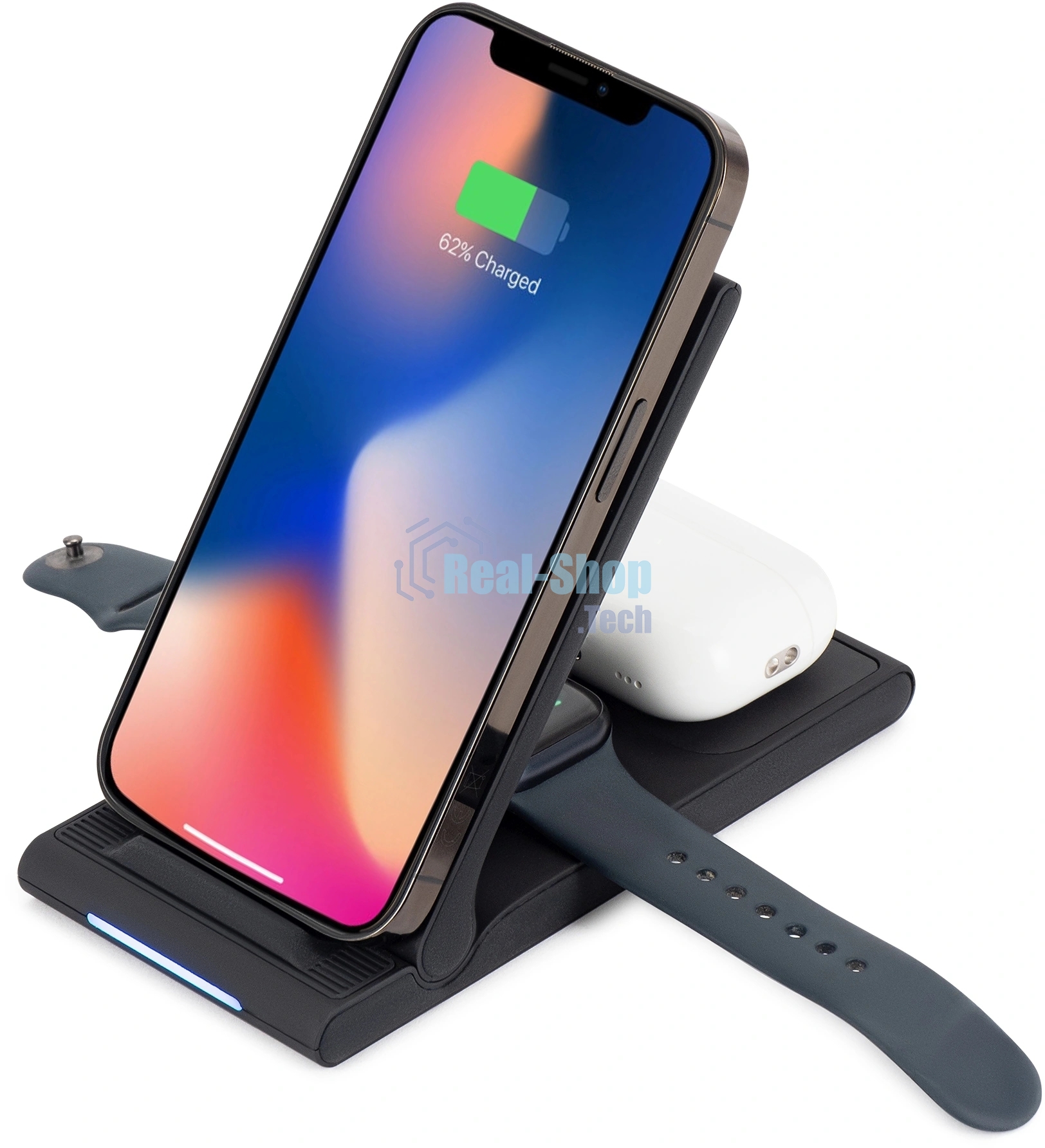 Беспроводное зарядное устройство Buro CWC-QC5 15W 3A (QI) USB-C универсальное черный