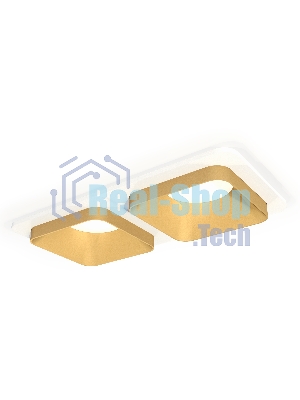 Комплект встраиваемого светильника Ambrella light XC7905004 SWH/SGD белый песок/золото песок MR16 GU5.3 (C7905, N7704)