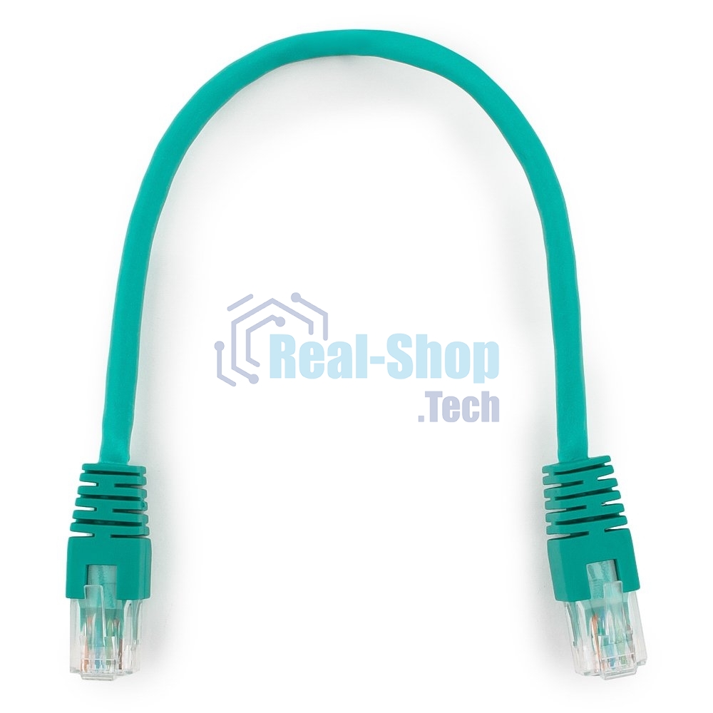 Патч-корд UTP Cablexpertcat.6, 0.25м, литой, многожильный, зеленый