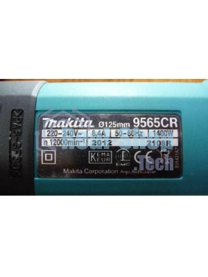 Угловая шлифовальная машина Makita 9565CR ф125мм, 1400Вт, 12000об\м, 3.5кг, кор, муфта SJS, плавный пуск, anti-restart