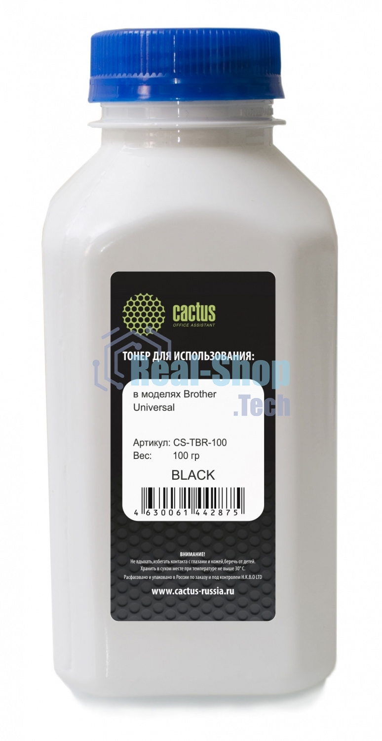 Тонер Cactus CS-TbR-100 черный (флакон 100гр) Universal toner для Brother