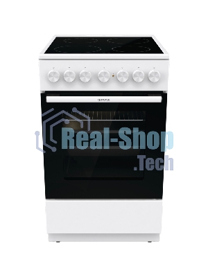 Плита электрическая Gorenje GEC5B41WG белый, конфорок 4 электрических, духовка 62 л, 50 см x 85 см x 59.4 см