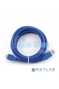 Кабель USB 3.0 для соед. 1.8м А-microB (5 pin) Gembird PRO позол.конт., пакет CCP-mUSB3-AMBM-6