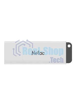 Флешка USB Netac U185 (NT03U185N-008G-20WH), 8Gb, USB 2.0, R/W 25/10, белый/серый