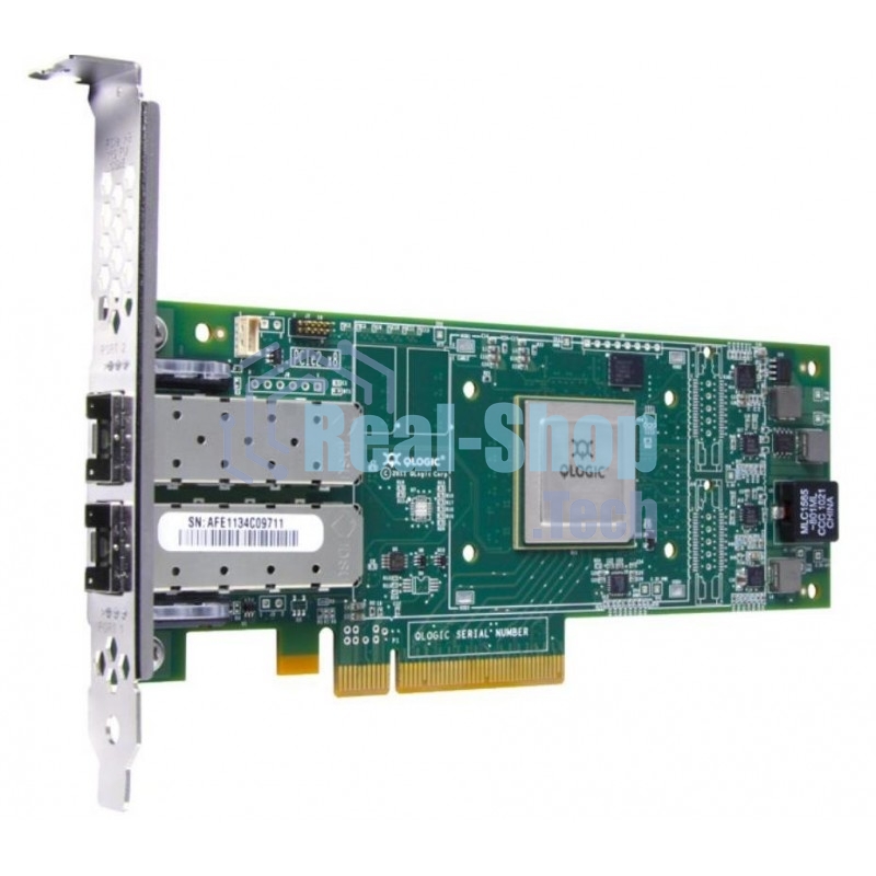 Контроллер Qlogic QLE2672-CK 16Gb Dual Port FC HBA x8 PCIe LC multi-mode optic