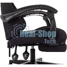 Кресло игровое Zombie Shadow черный Neo Black с подголов. крестов. пластик подст. для ног пластик черный