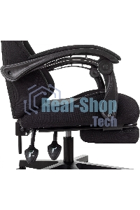 Кресло игровое Zombie Shadow черный Neo Black с подголов. крестов. пластик подст. для ног пластик черный