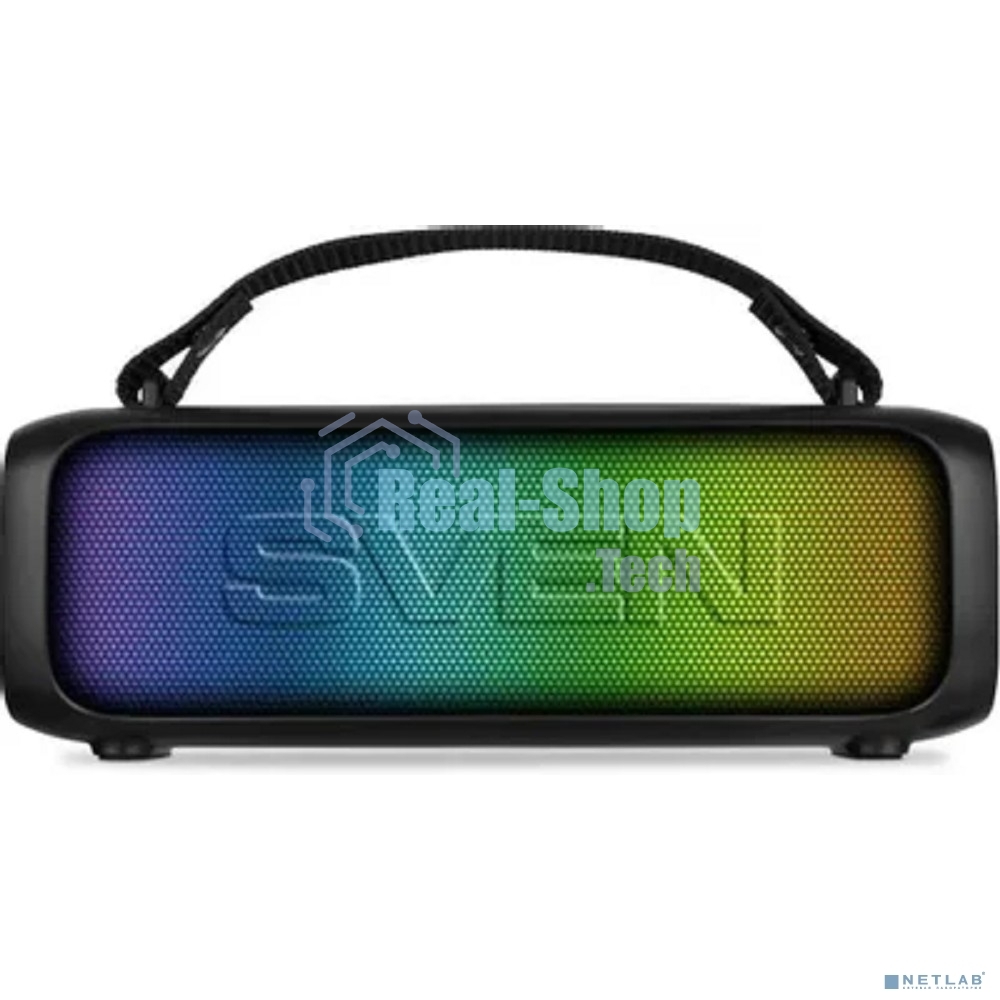 Портативная колонка Sven PS-235 черный 12W 2.0 BT 3600mAh (SV-022075)