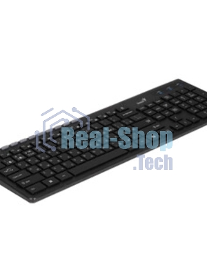 Клавиатура Genius Slimstar 7250BT гибридная, Bluetooth, радиоканал, сосновое дерево/чёрный