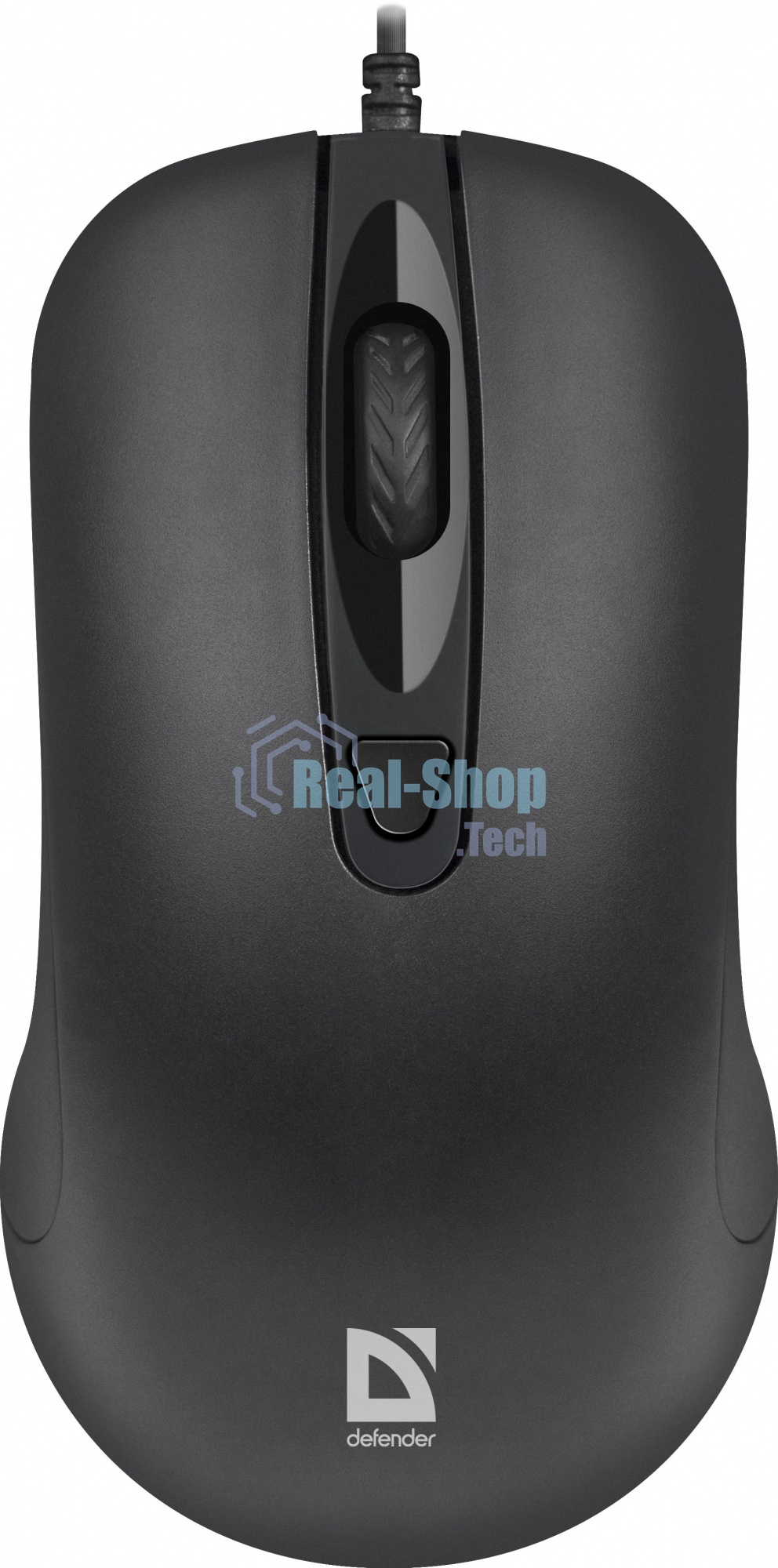 Мышь проводная Defender Classic MB-230 черный, 1600 dpi, USB, кнопки - 4