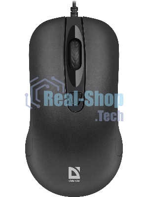 Мышь проводная Defender Classic MB-230 черный, 1600 dpi, USB, кнопки - 4