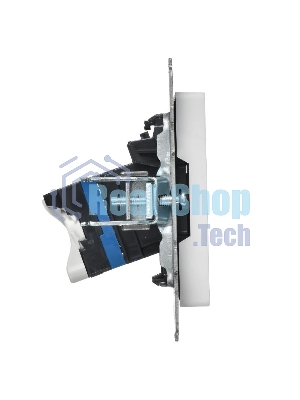 Розетка компьютерная IEK BRITE RJ45 кат.5E РК10-БрАБ а/б