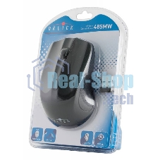 Мышь беспроводная Oklick 485MW черный, 1200 dpi, радиоканал, USB, кнопки - 3